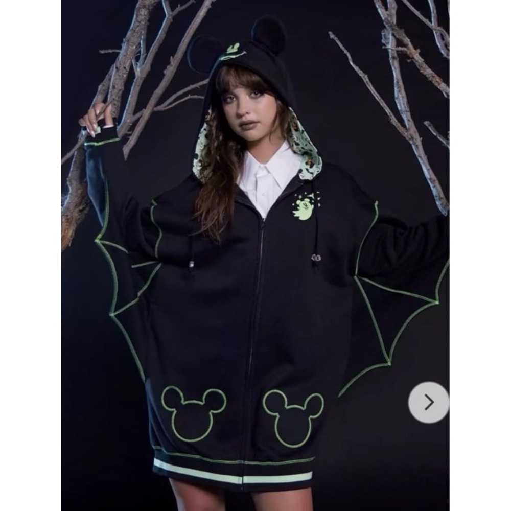 Disney her‎ universe Halloween Mickey Mouse ghost hoodie dress small nwt